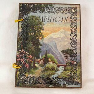 Vintage 1946 Photo Album Niagara Falls New York & Canada Clippings Cars Trolley